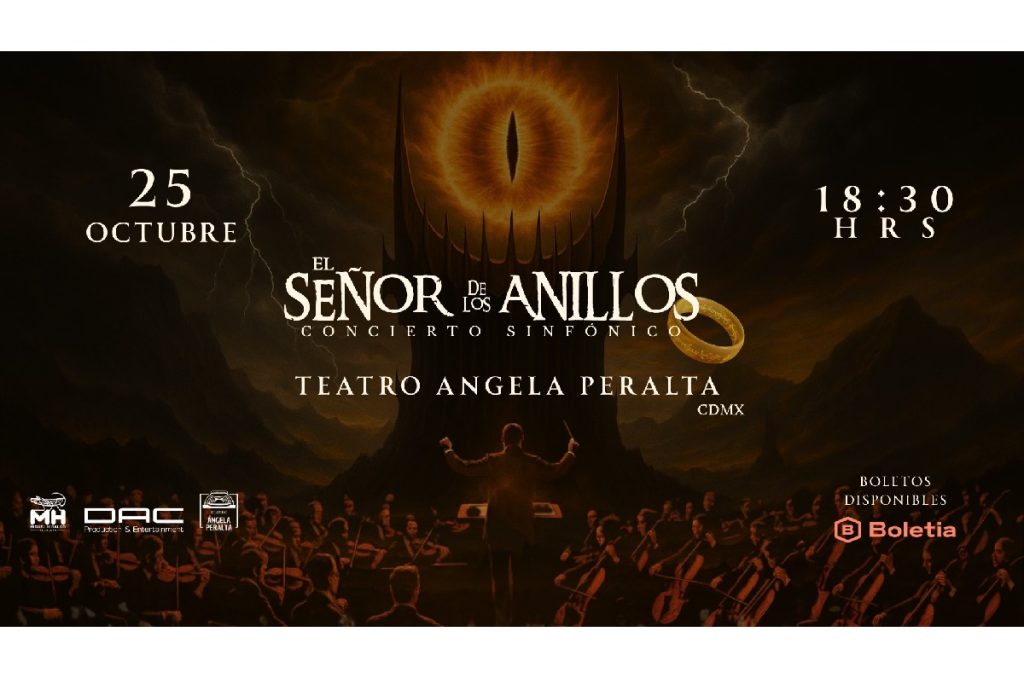 El Señor de los Anillos concierto sinfónico Teatro Ángela Peralta CDMX