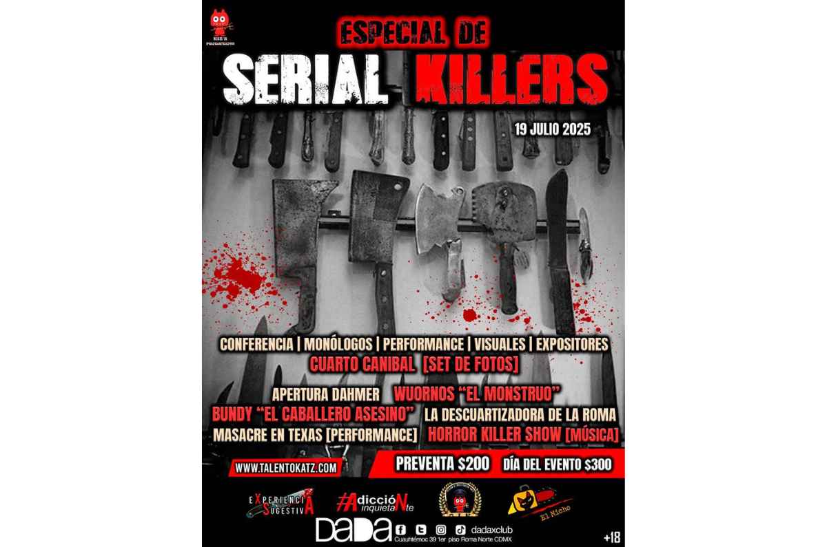 Especial de Serial Killers llega al Dada X Club