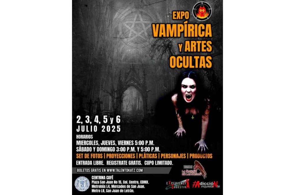 Expo Vampírica y Artes Ocultas en CDMX: entrada gratuita y muchas sorpresas