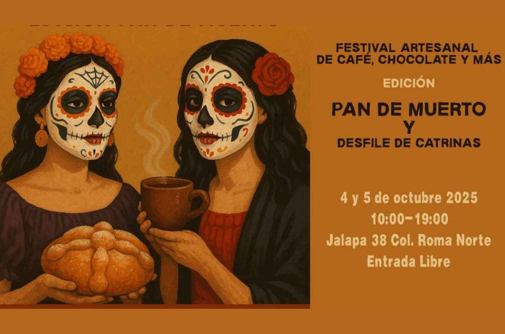 Festival Artesanal de Café, Chocolate y Pan de Muerto llega con desfile de catrinas este octubre