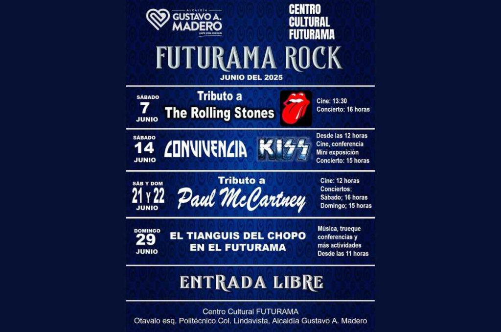 Futurama Rock CDMX: tributo a Paul McCartney y Tianguis del Chopo