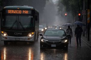 Lluvias extremas golpean a CDMX: alerta naranja en varias alcaldías por granizo y tormentas