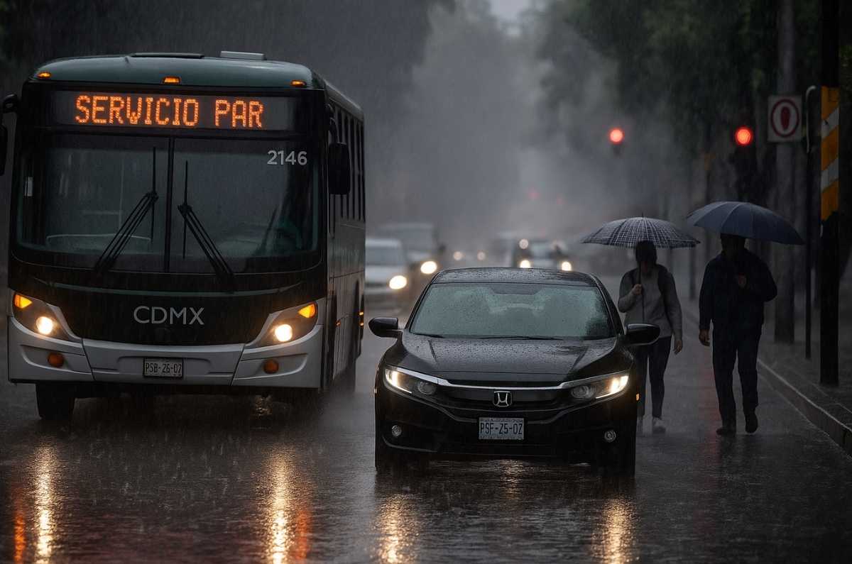 Lluvias extremas golpean a CDMX: alerta naranja en varias alcaldías por granizo y tormentas