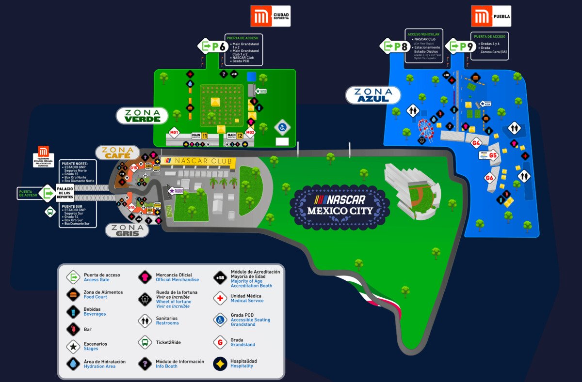 Mapa oficial del evento