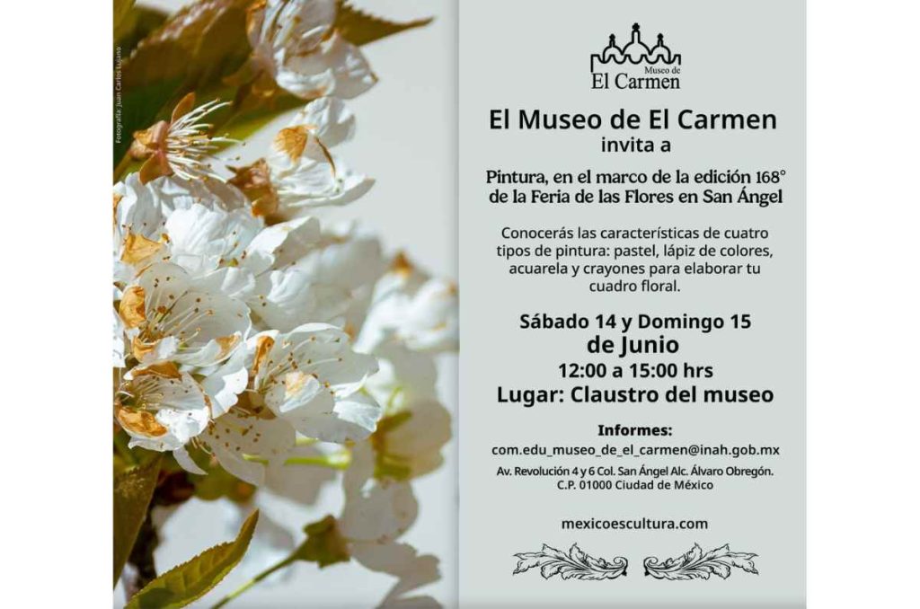 Taller de pintura en el Museo de El Carmen por la 168° Feria de las Flores