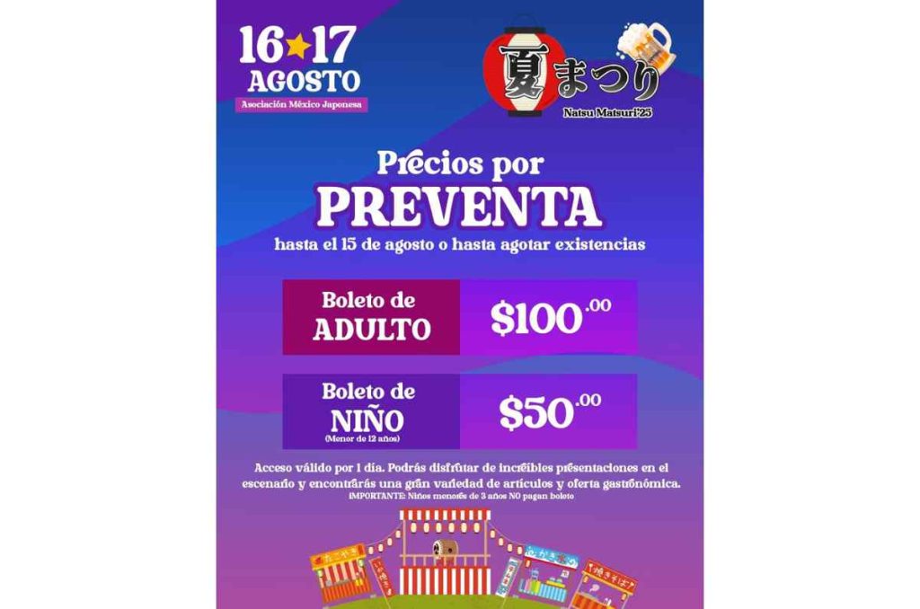 La venta de boletos para Natsu Matsuri 2025 arranca este martes 1 de julio