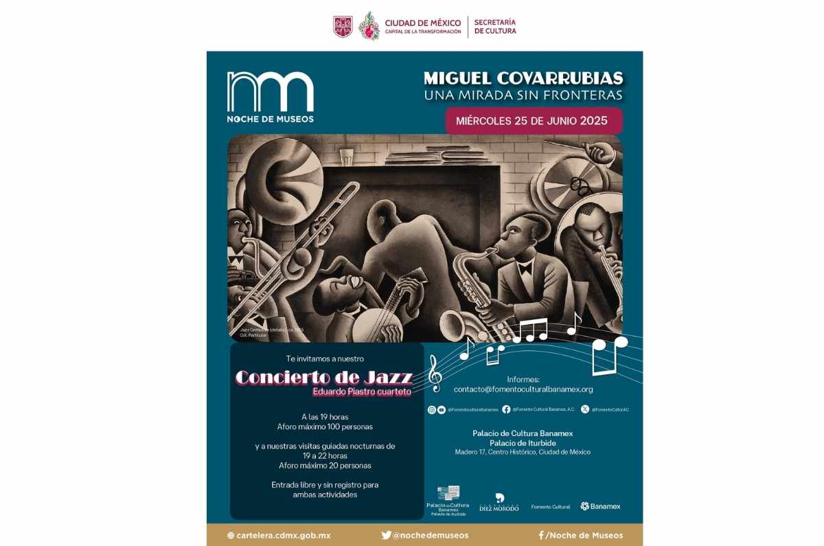 Jazz y arte sin fronteras en el Palacio de Cultura Banamex