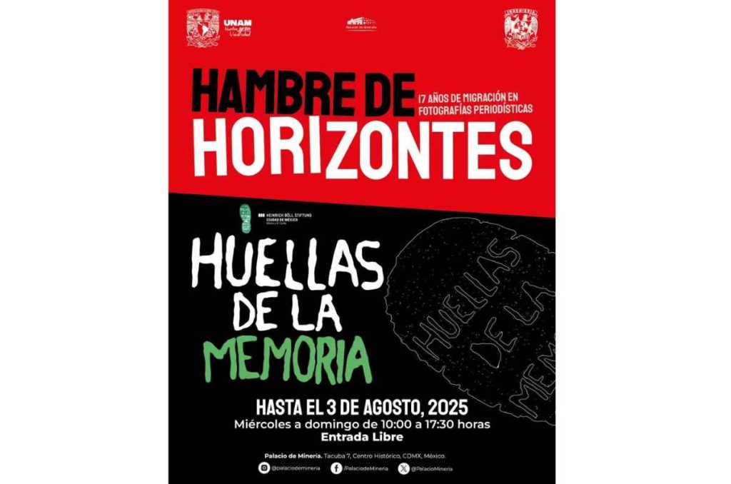 Exposiciones gratuitas en el Palacio de Minería abordan migración y desapariciones