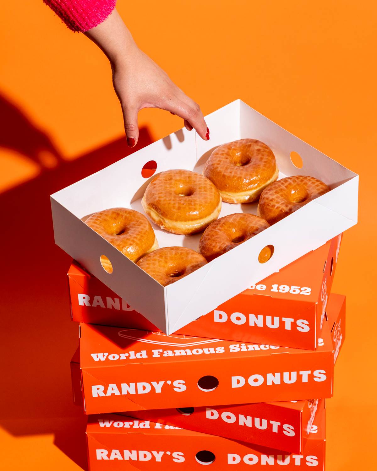 Donas gratis en Randys Donuts