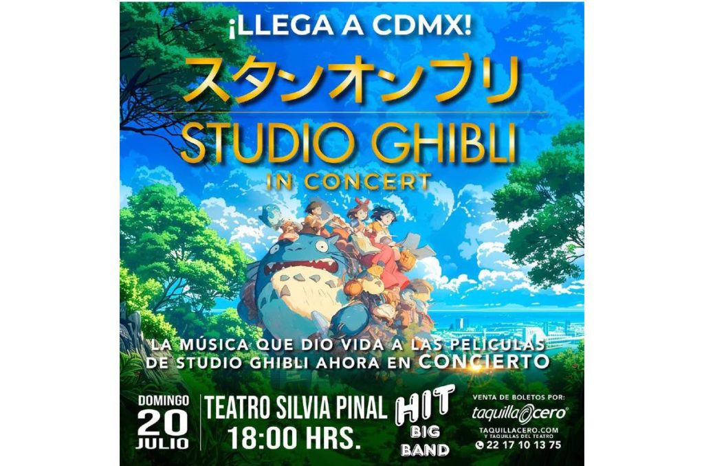Studio Ghibli concierto sinfónico verano Teatro Silvia Pinal CDMX