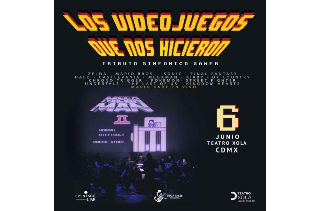 Tributo sinfónico gamer en CDMX revive la nostalgia gamer el 6 de junio en Teatro Xola ¡Con reta en vivo!