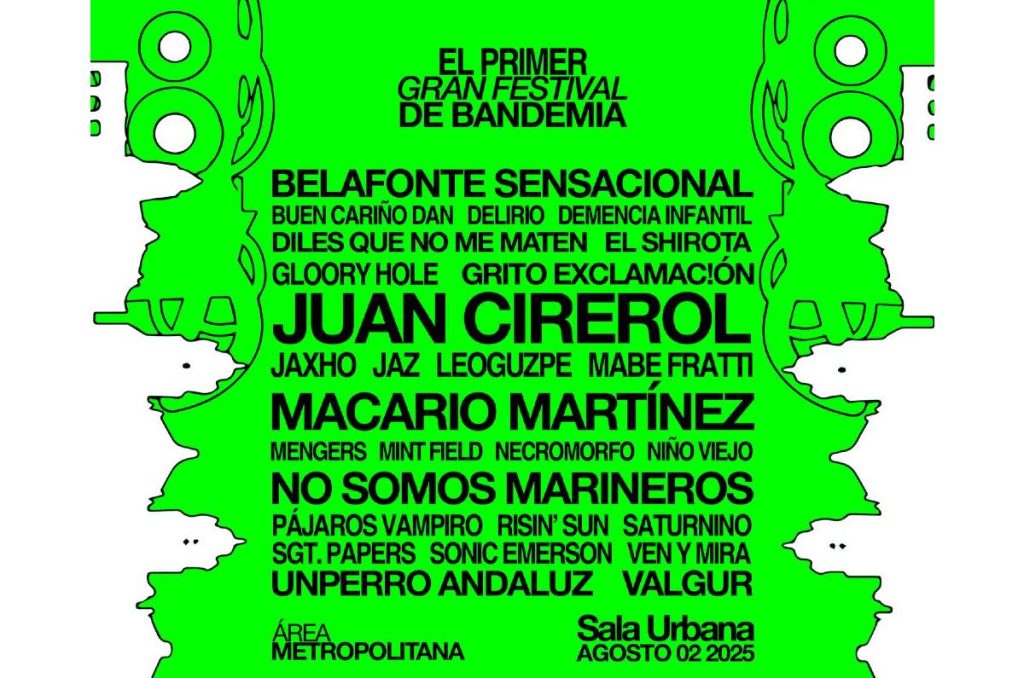 Bandemia festival de rock alternativo Sala Urbana CDMX 2025