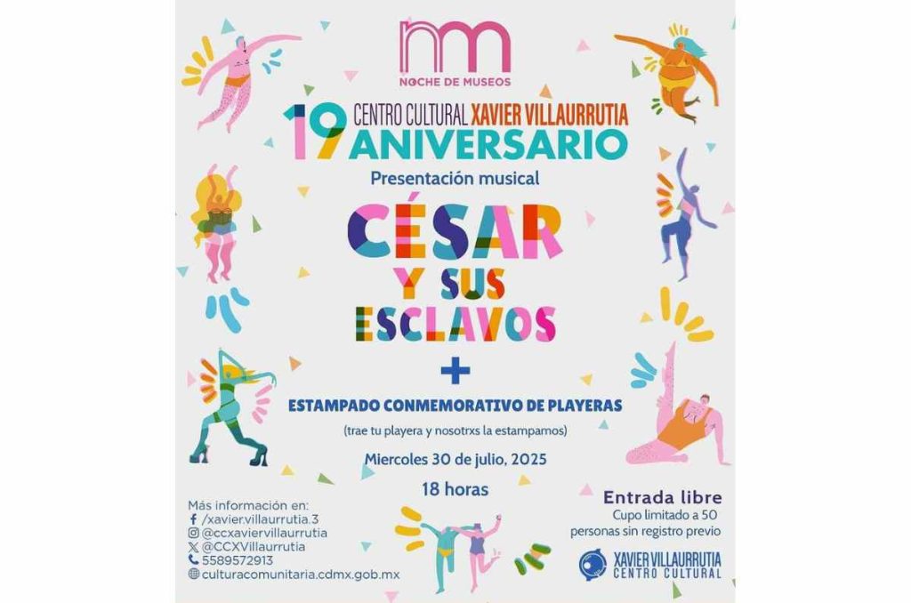 El aniversario del Centro Cultural Xavier Villaurrutia se festeja con Noche de Museos