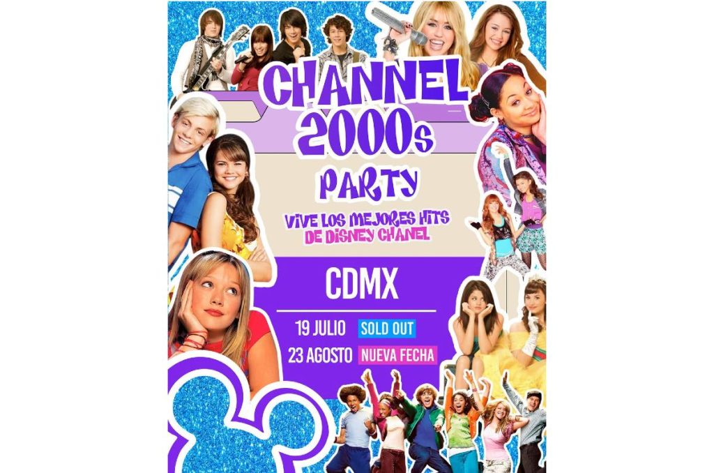 Disney Channel fiesta temática en CDMX "Channel 2000's Party"