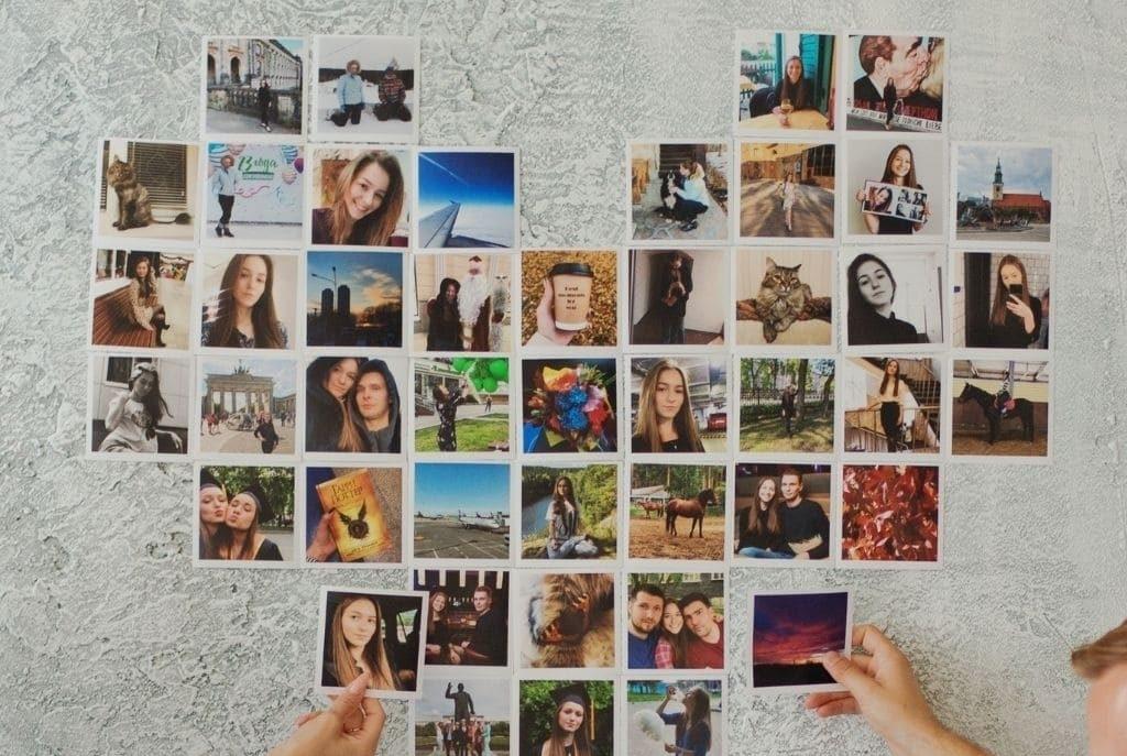 Ideas de decoración con fotos en una forma