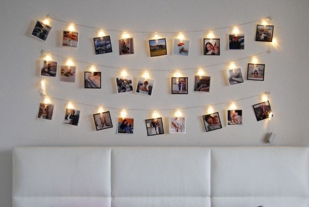Ideas de decoración con fotos en luces