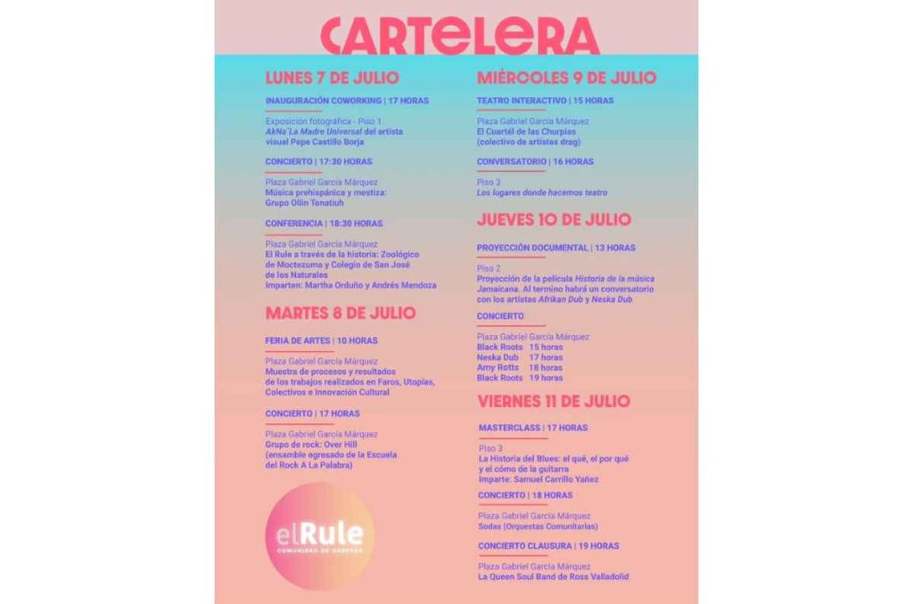 Celebra los 8 años de El Rule con actividades culturales gratis