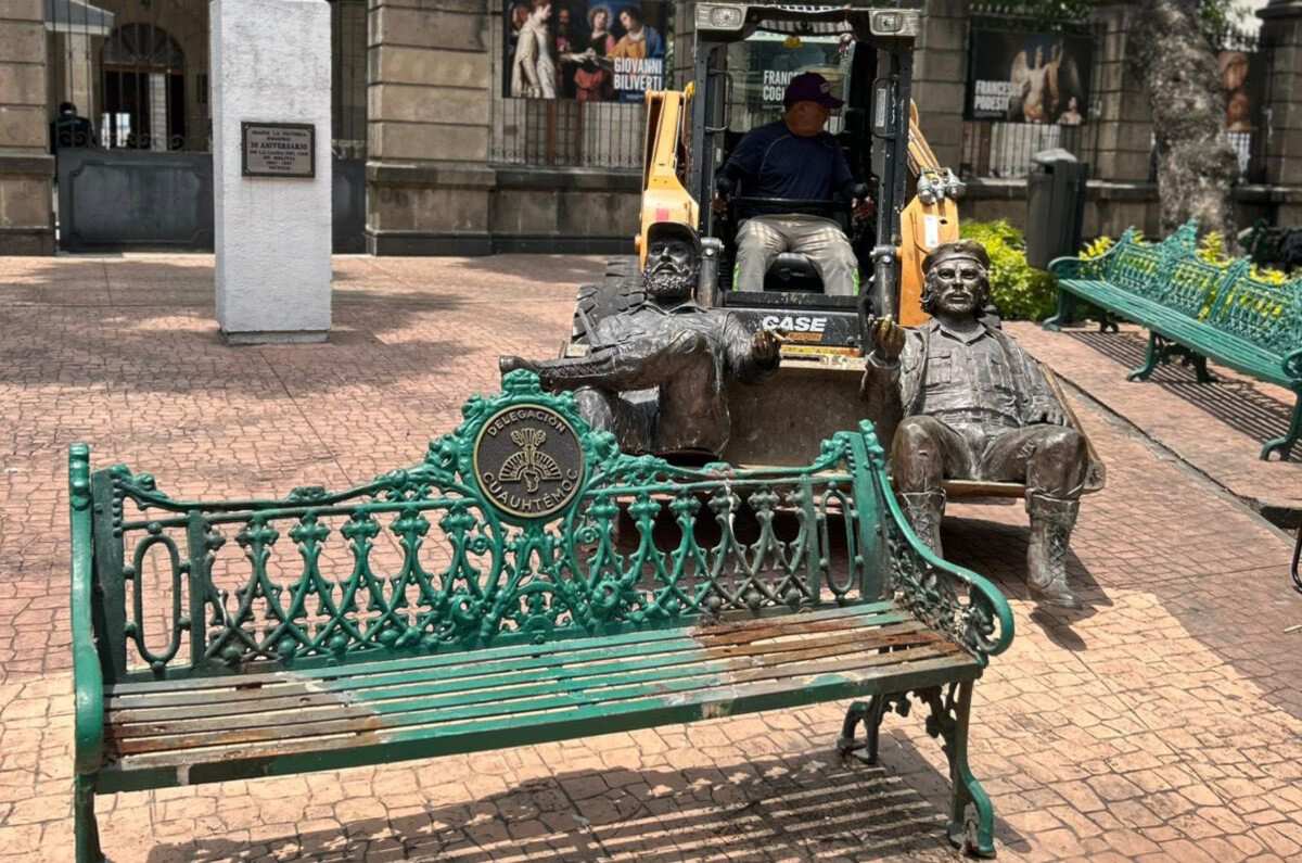 ¿Por qué retiraron las estatuas de Fidel Castro y Che Guevara en CDMX?