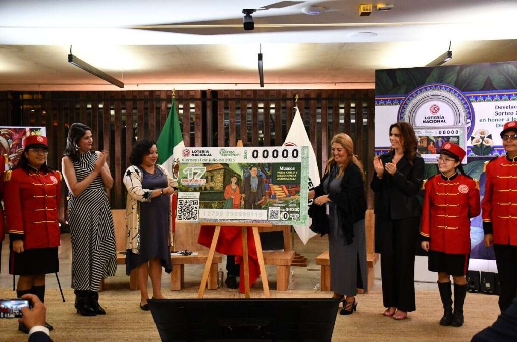 Frida Kahlo y Diego Rivera, juntos en un billete de la Lotería Nacional