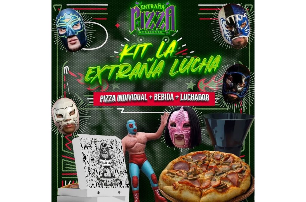 Lucha Libre evento gratis con luchadores en la Extraña Pizza del Centro Histórico CDMX
