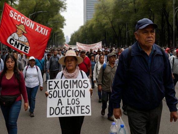 CNTE organiza nueva megamarcha en CDMX: toma precauciones