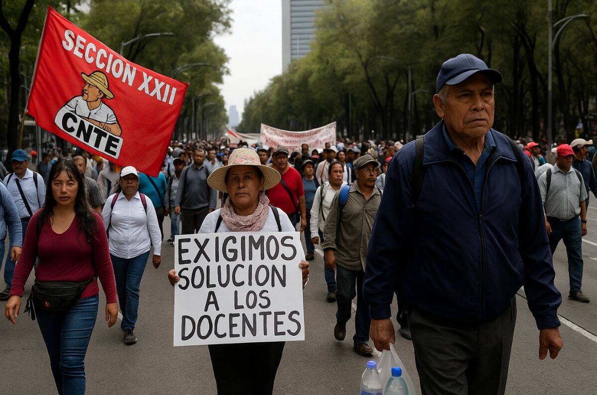 CNTE organiza nueva megamarcha en CDMX: toma precauciones