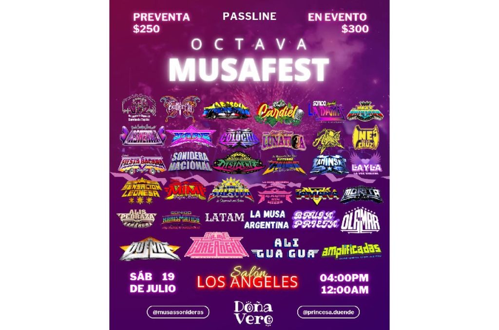 Musas Sonideras Salón Los Ángeles show octavo aniversario sonideros CDMX