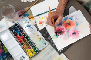 Taller de caligrafía gestual y acuarela en el Museo Nacional de la Acuarela
