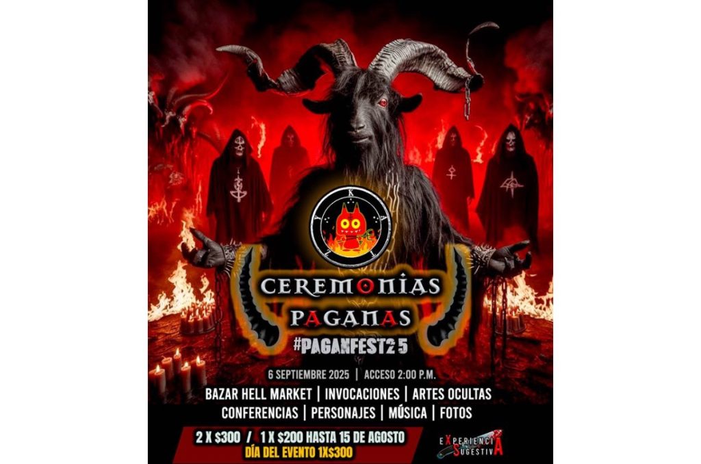 Pagano festival con ceremonias, rituales y música en vivo Gato Calavera evento en CDMX