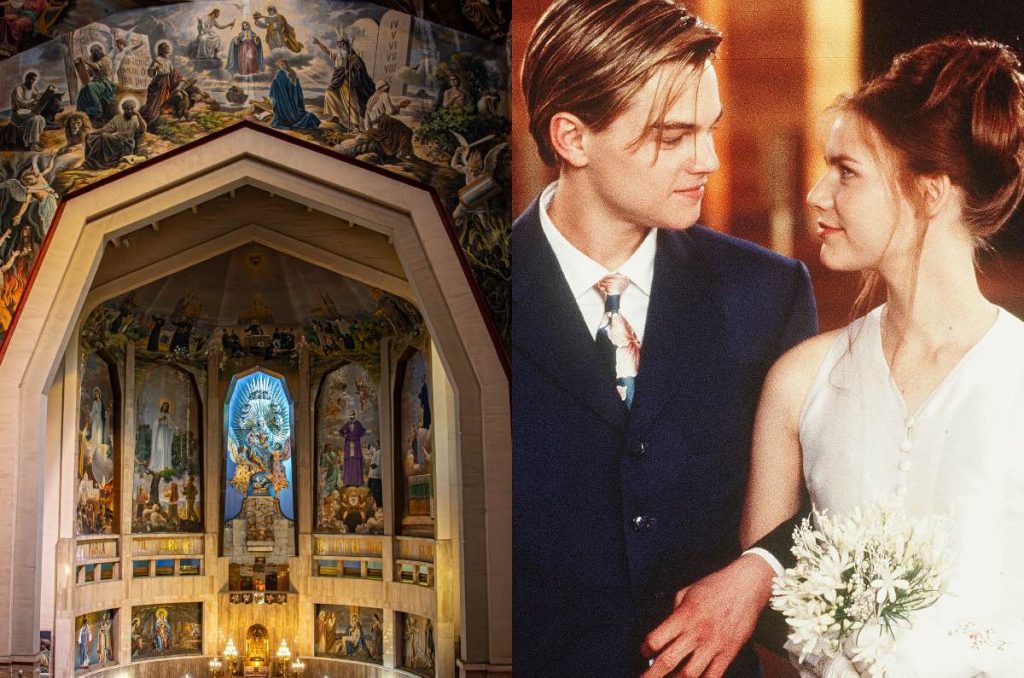 Romeo & Julieta 1996 proyección película iglesia y parroquia donde se grabó en CDMX