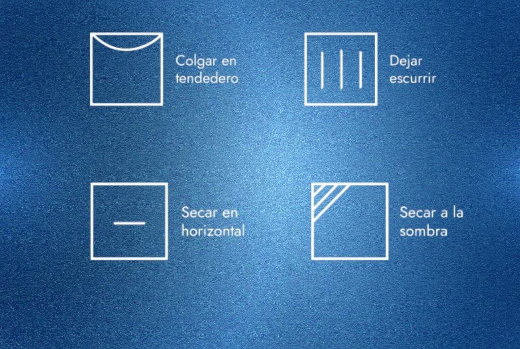Símbolos de secado tradicional