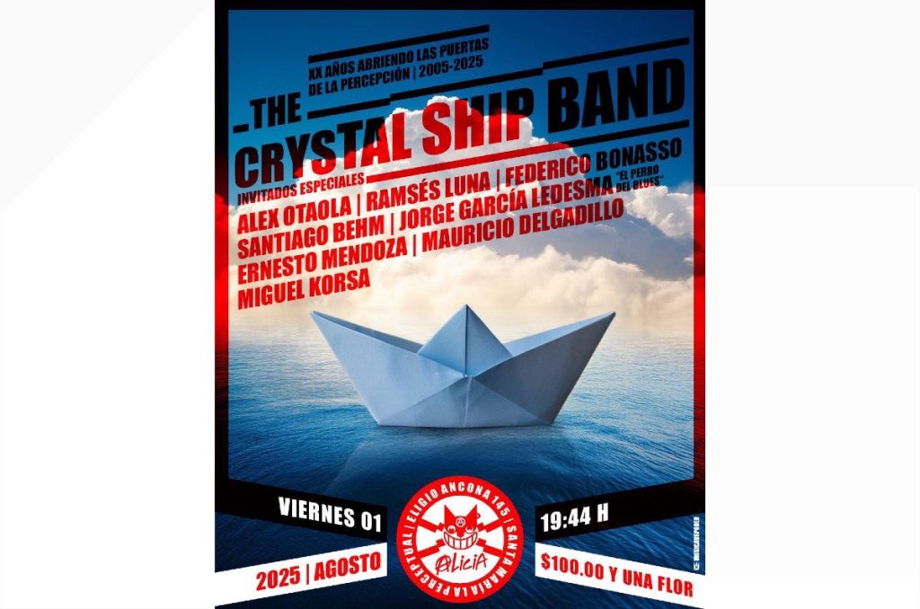 The Doors tributo The Crystal Ship Band concierto por 20 aniversario en Foro Alicia