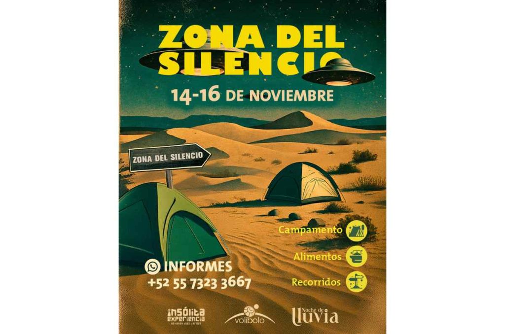 Explora la Zona del Silencio con expertos: campamento, recorridos y más del 14 al 16 de noviembre