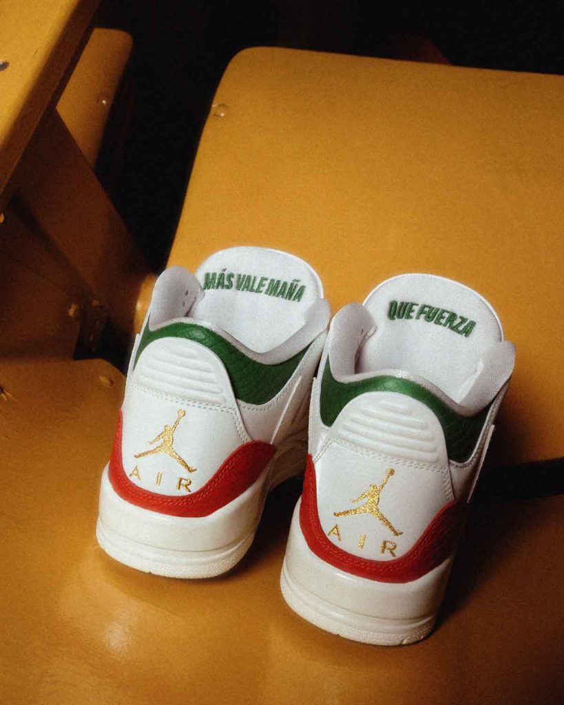 Jordan presenta "El Vuelo", una colección de calzado inspirada en la lucha libre mexicana: Air Jordan 3 Retro y Jordan Spizike Low.