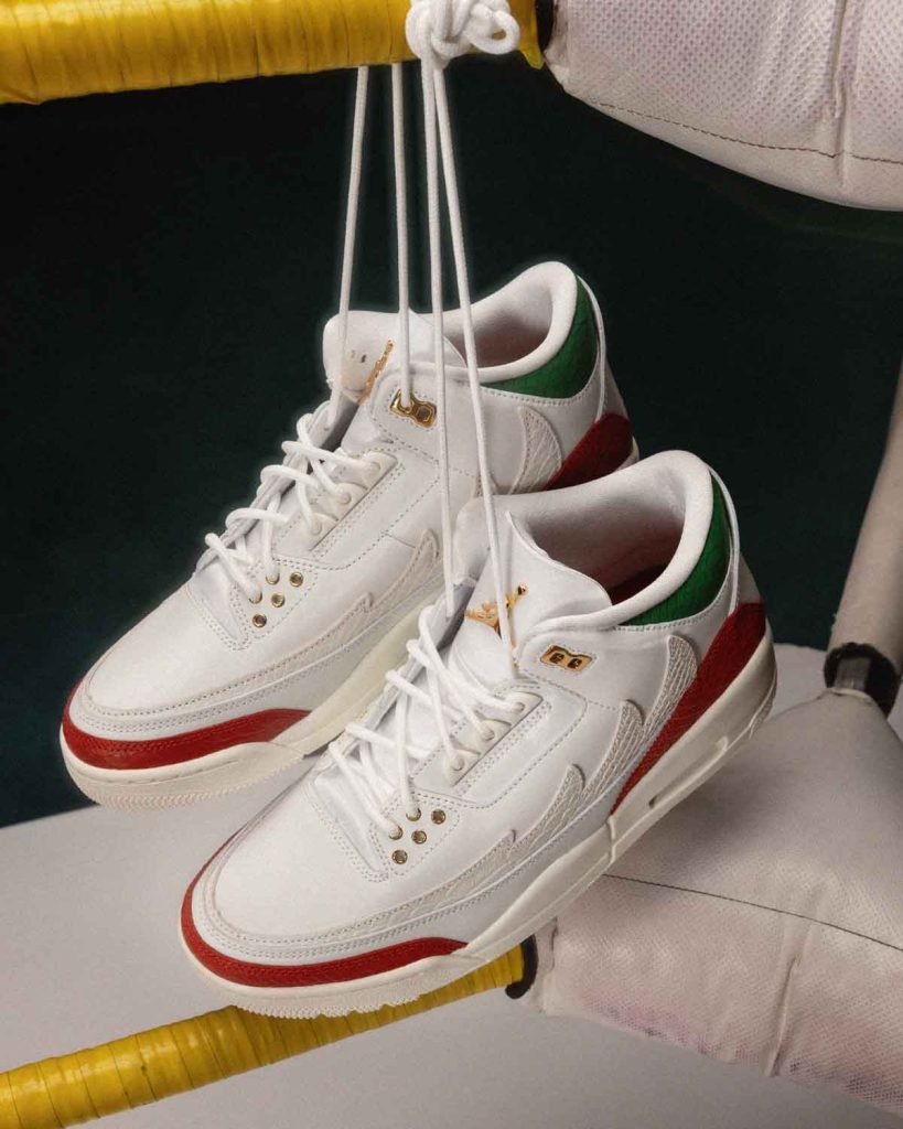 Jordan presenta "El Vuelo", una colección de calzado inspirada en la lucha libre mexicana: Air Jordan 3 Retro y Jordan Spizike Low.