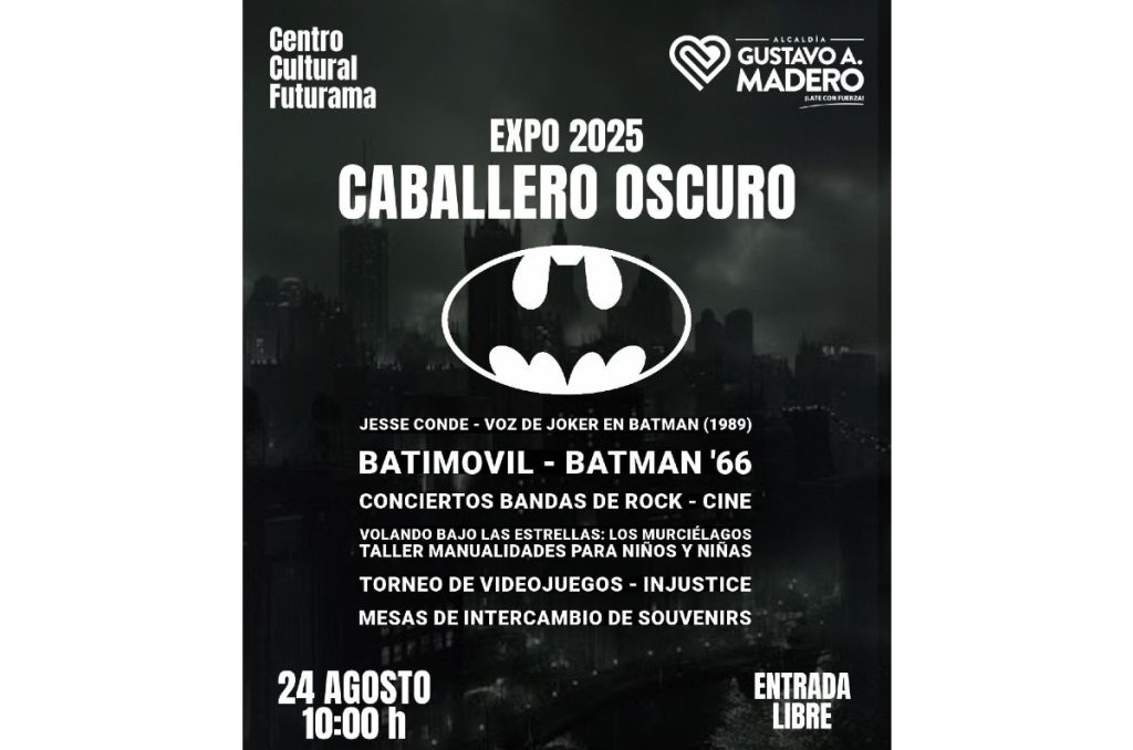 Batman exposición gratis en el Centro Cultural Futurama evento fans CDMX