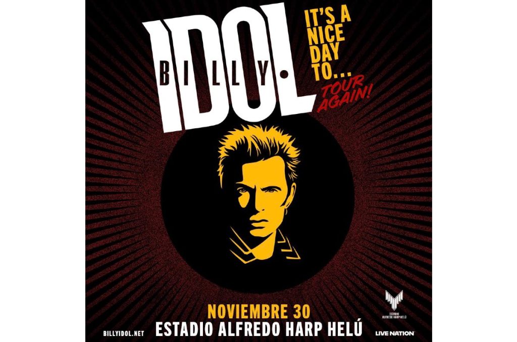 Billy Idol México concierto Estadio Alfredo Harp Helú CDMX