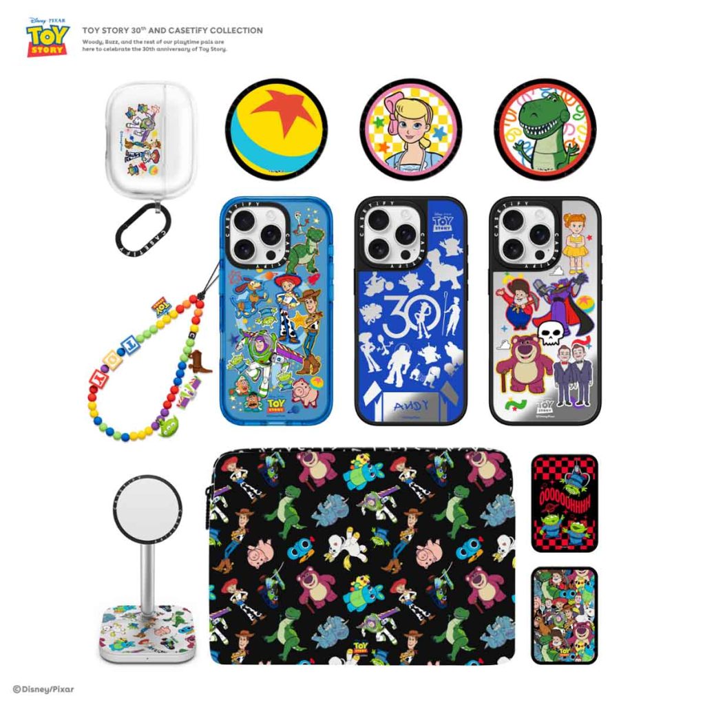 CASETiFY celebra el 30 aniversario de la película de Pixar, Toy Story, con una colección de accesorios inspirada en sus personajes.
