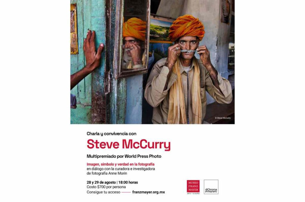Charla y convivencia con Steve McCurry, multipremiado por World Press Photo, visita el Museo Franz Mayer 