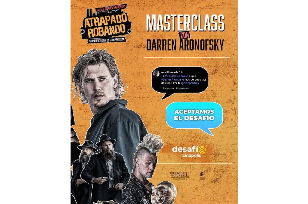 Darren Aronofsky CDMX masterclass Atrapado Robando Cinépolis Oasis