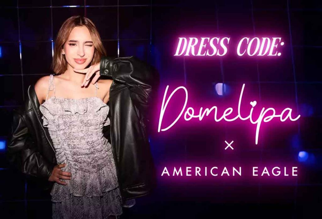 American Eagle y Domelipa lanzan "Dress Code", una colección de ropa inspirada en looks de fiesta que ya está disponible.