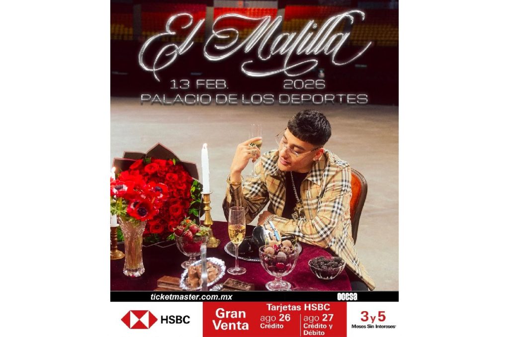 El Malilla concierto CDMX 2026 Palacio de los Deportes boletos y precios
