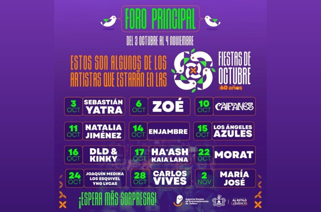 Fiestas de Octubre 2025: la feria más esperada regresa a Guadalajara 1