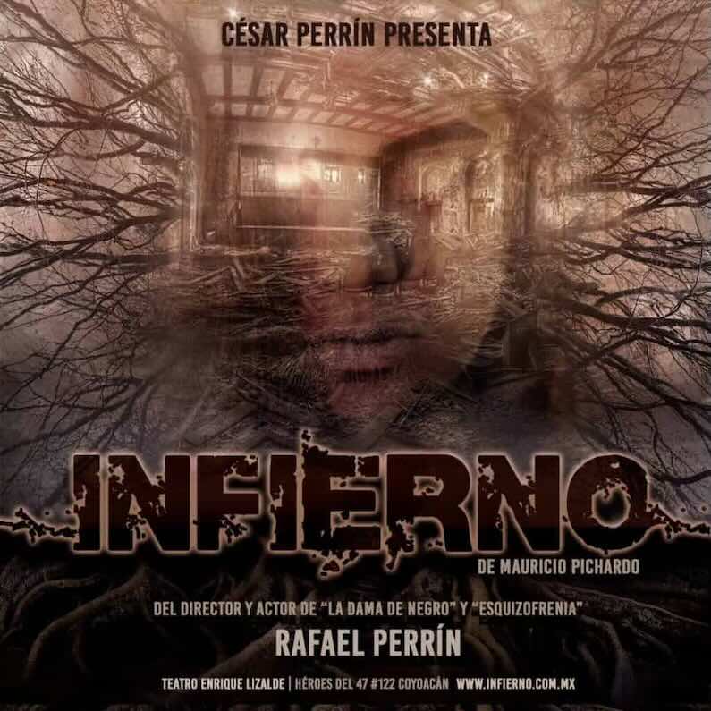 Cartel obra de teatro de terror inmersivo Infierno