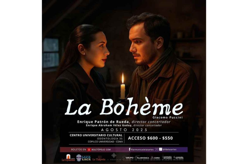 La Bohème llega al Centro Universitario Cultural con la Filarmónica de las Artes