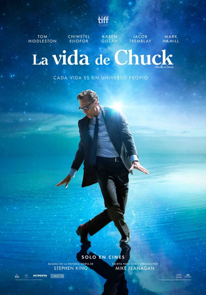 Descubre La Vida de Chuck, la nueva película basada en Stephen King. Una gran historia que narra la existencia de un hombre en reversa.