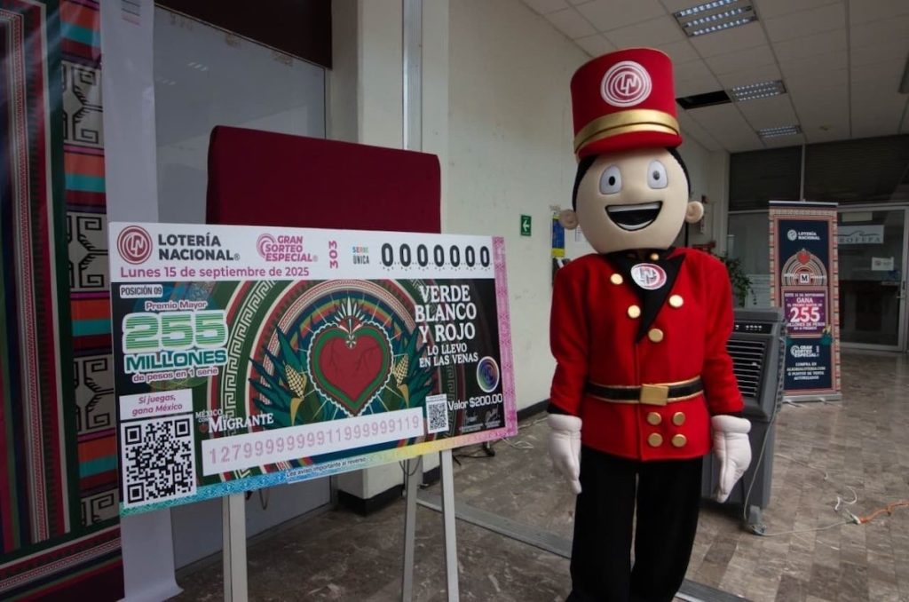 Cachito de la Lotería Nacional del Sorteo M de Migrante