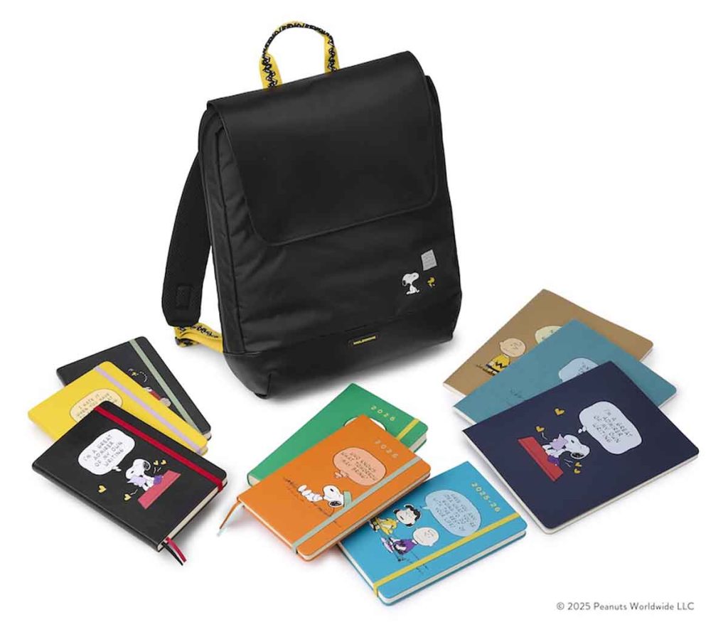 Moleskine celebra a Peanuts con una colección limitada que presenta cuadernos, lápices y una mochila. Conmemora los 75 años de Snoopy