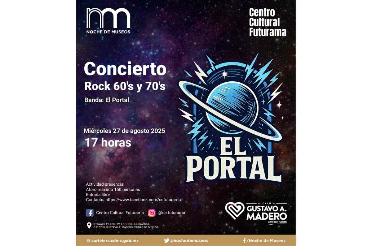 Concierto de los 60’s y 70’s en el Centro Cultural Futurama
