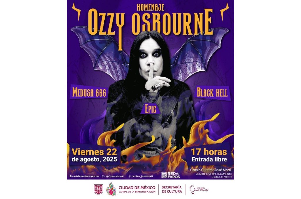 Ozzy Osbourne Black Sabbath concierto Tributo Centro Histórico CDMX